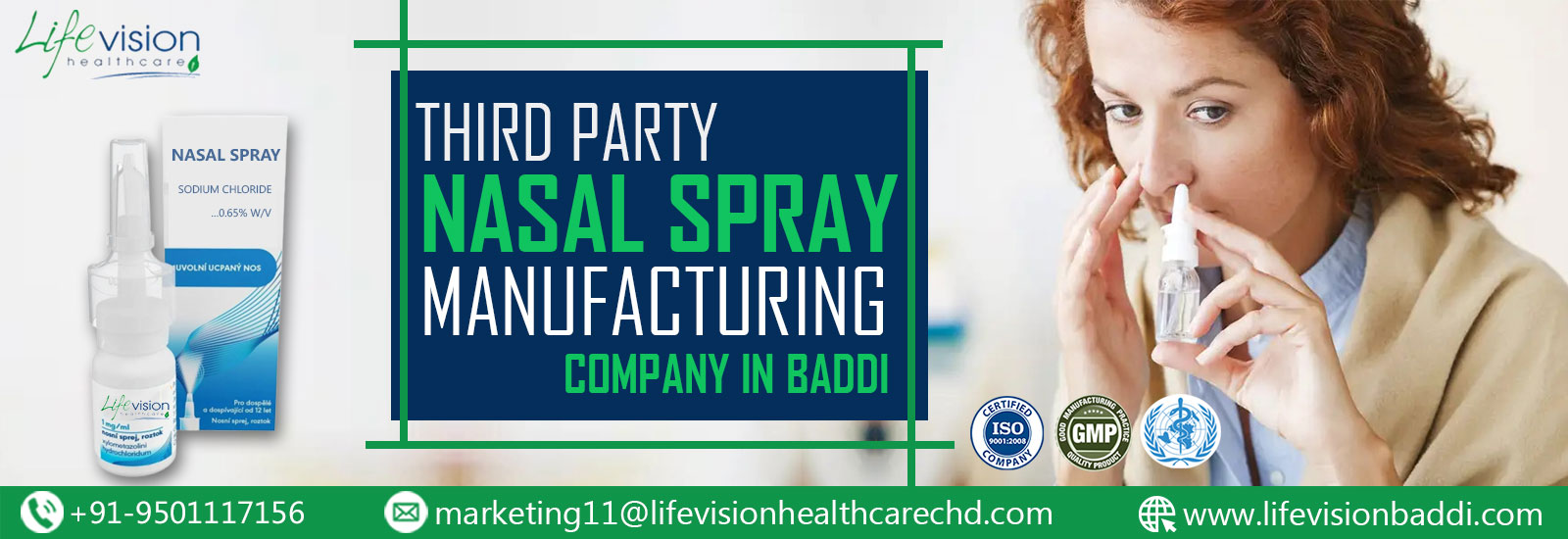 Third Party Nasal Spray Manufacturer in Baddi
