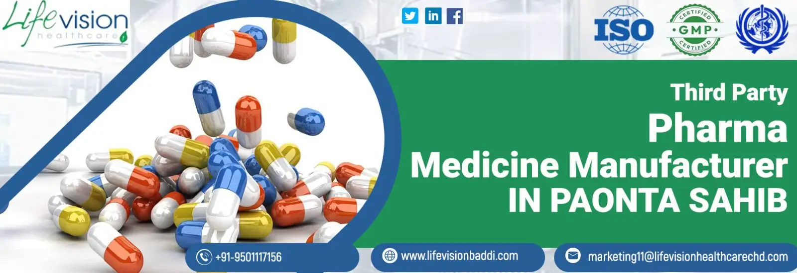 Top Pharma Medicine Manufacturing Company in Paonta Sahib | Lifevision Healthcare